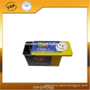 Rectangle Sliding Tin Box